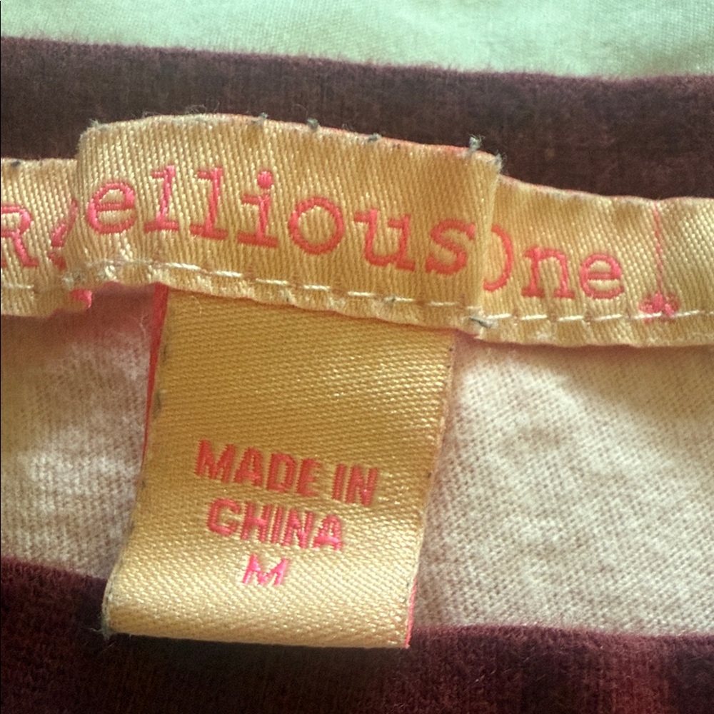 Rebellious One Pink Long Sleeve Tee with Coffee Cup Design - Picture 4 of 7